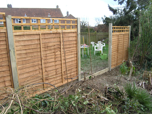 New fence, March 2007