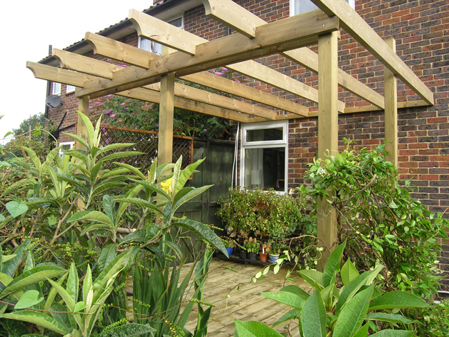 August 2006 - the top deck and pergola