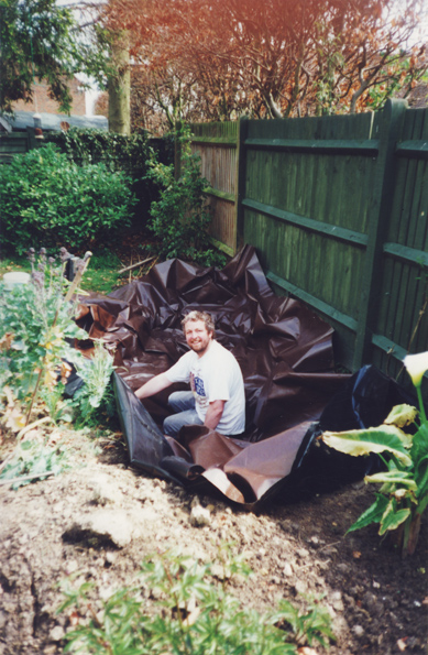 April 2000 - pond installation